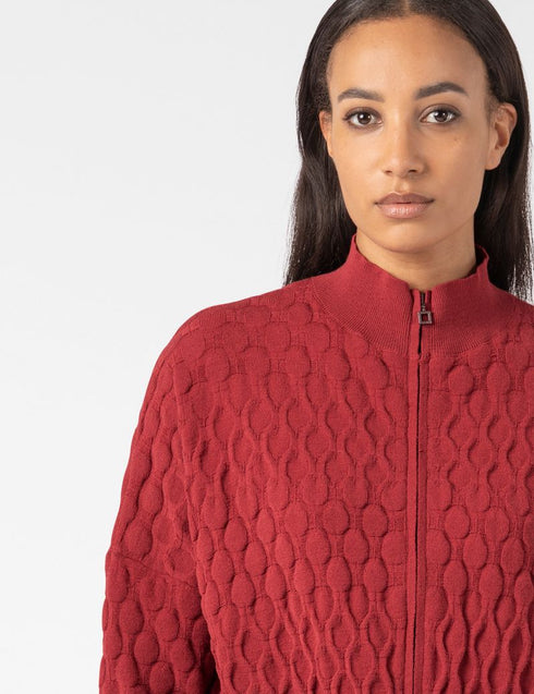 CARDIGAN MIT REISSVERSCHLUSS – GEPOLSTERT