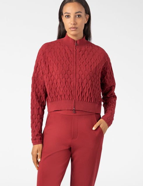 CARDIGAN MIT REISSVERSCHLUSS – GEPOLSTERT