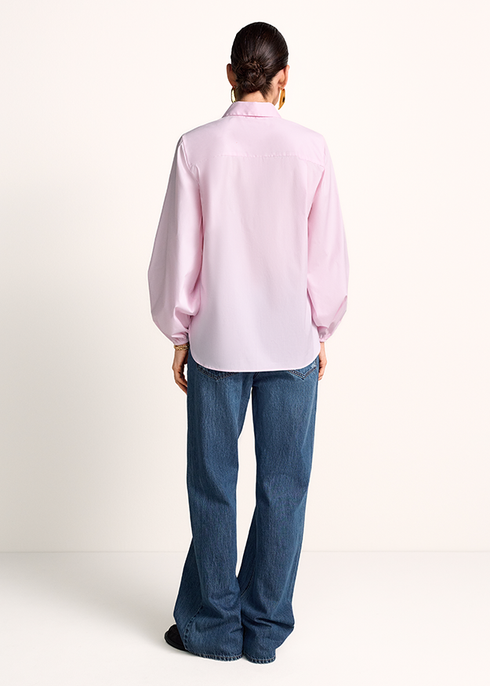 Popelinebluse mit Ballonärmeln bloom