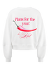 Jersey Sweatshirt mit Print offwhite patterned