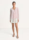 Fließende Bluse Mit Volantdetail blush