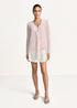Fließende Bluse Mit Volantdetail blush
