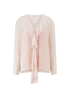 Fließende Bluse Mit Volantdetail blush