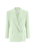 Blazer mit breitem Reverskragen matcha