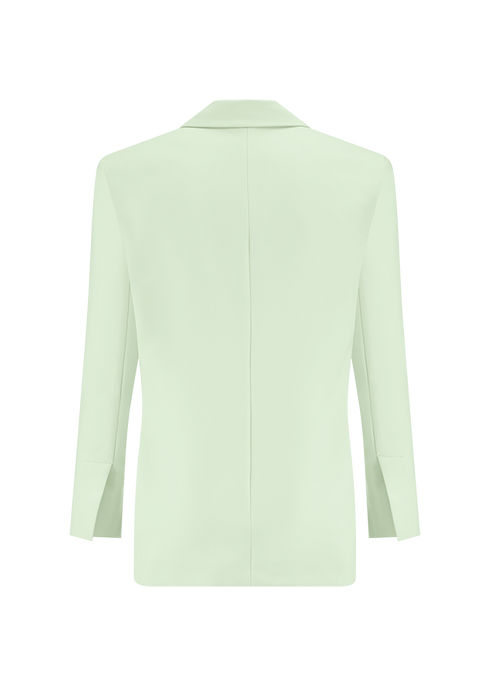 Blazer mit breitem Reverskragen matcha