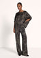 Fließende Bluse Mit Zebra-Print