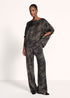 Fließende Bluse Mit Zebra-Print