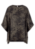 Fließende Bluse Mit Zebra-Print