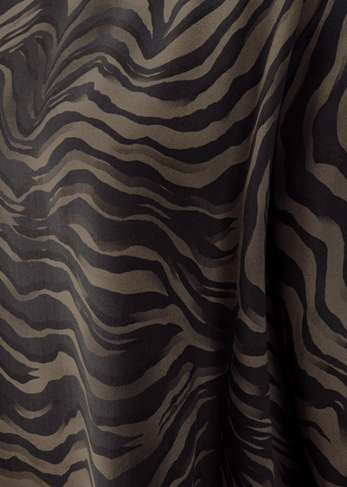 Fließende Bluse Mit Zebra-Print