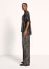 Fließende Bluse Mit Zebra-Print