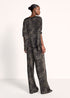 Fließende Bluse Mit Zebra-Print