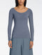 Zoe T-Shirt – Modal-Stretch BLAU GRAU