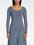 Zoe T-Shirt – Modal-Stretch BLAU GRAU