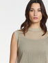 Pullover – Mesh-Effekt SAND