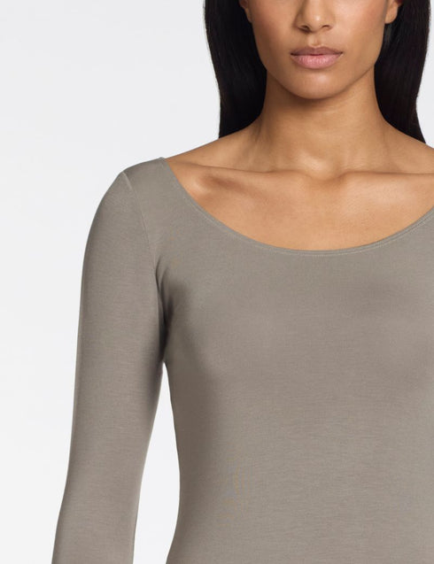 Aleisha T-Shirt - Modal-Stretch TAUPE