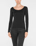 Zoe T-Shirt – Modal-Stretch Schwarz