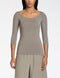 Aleisha T-Shirt - Modal-Stretch TAUPE