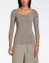 Aleisha T-Shirt - Modal-Stretch TAUPE