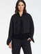 Jacke – Stretch-Leinen Schwarz