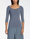 Aleisha T-Shirt - Modal-Stretch BLAU GRAU