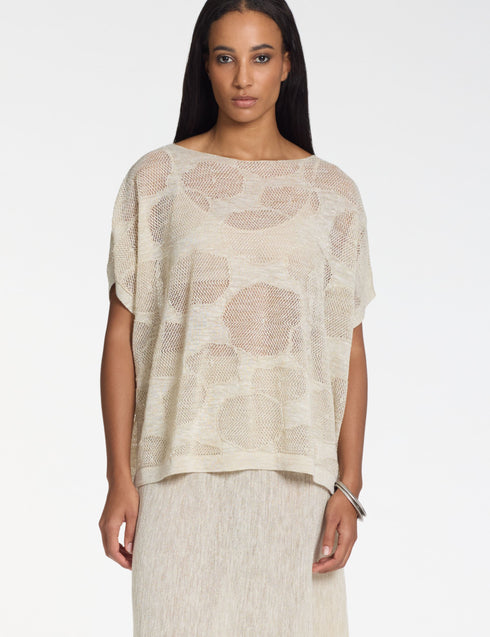 Pullover Leinen Baumwollblüten LEINEN