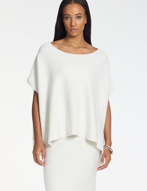 Oversize-Pullover – nahtlos KREIDE