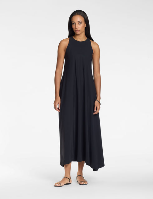 Kleid – Rundhalsausschnitt Schwarz