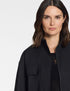 Jacke – Stretch-Leinen Schwarz