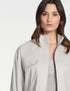 Jacke – Stretch-Leinen PERLGRÜN