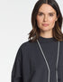 Strickjacke – Besatz ANTHRACITE