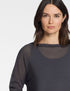 Kurzer Pullover – Baumwolle ANTHRACITE