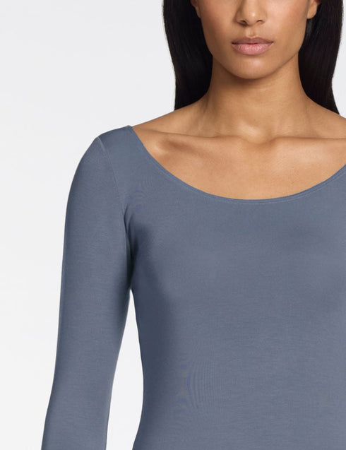 Aleisha T-Shirt - Modal-Stretch BLAU GRAU