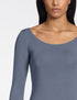 Aleisha T-Shirt - Modal-Stretch BLAU GRAU