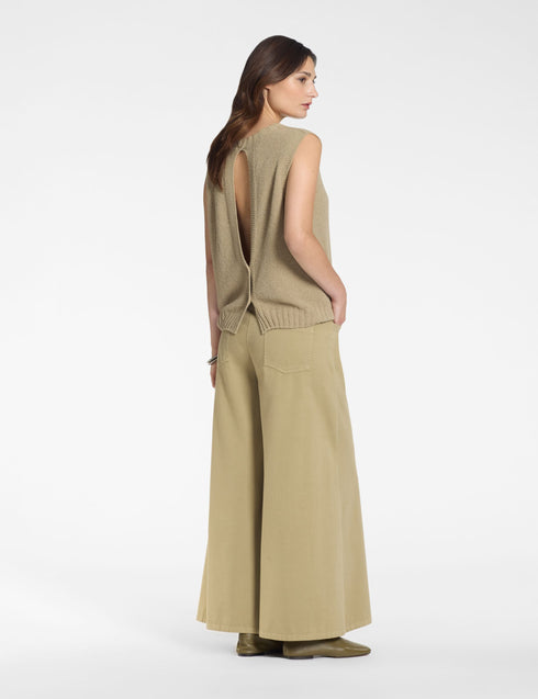 Nahtloser Pullover – Frotté SAND