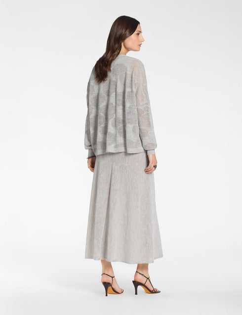 Strickjacke – Baumwollblüten PERLGRÜN