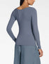 Zoe T-Shirt – Modal-Stretch BLAU GRAU