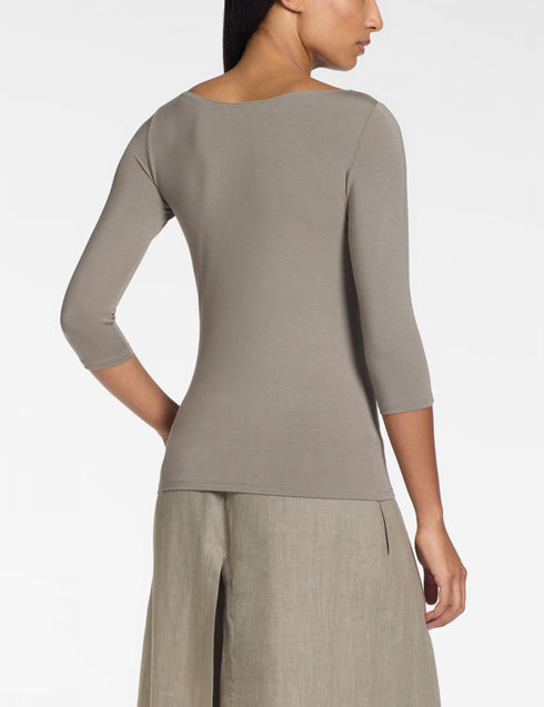 Aleisha T-Shirt - Modal-Stretch TAUPE