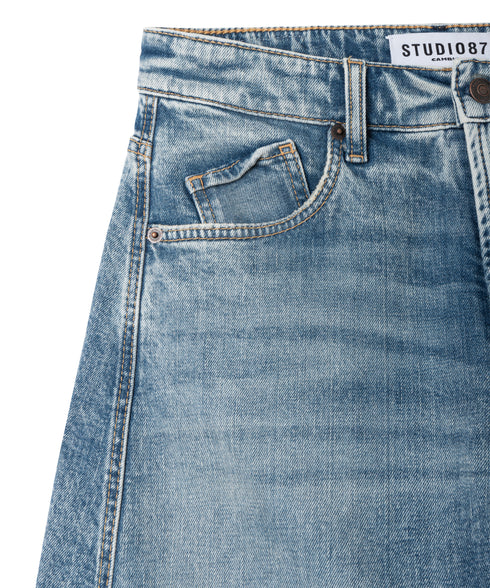 Damenhose Baggy Twisted Studio87 - Unikat Denim