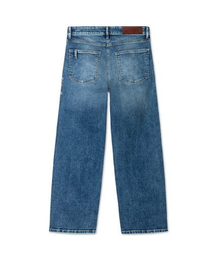 Damenhose Baggy Perlenstick