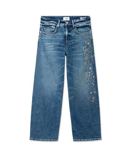 Damenhose Baggy Perlenstick
